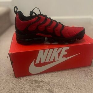 Nike Red and Black Athletic Shoes